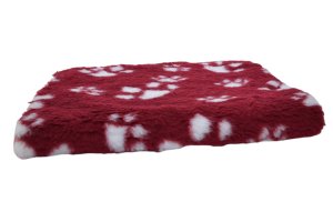 Trim.nl Bed bordeaux met poot wit