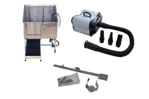 Trim.nl hondenbad RVS HBTR-05+TW01+WH