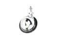 Trimstoel Metalen anti haar wiel - 1/2