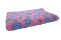 Vetbed A. roze rond blauw-grijs - 1/2