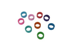 Vingerring soft donker blauw