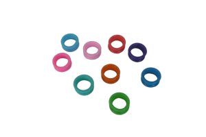 Vingerring soft rood