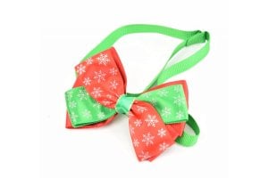 Vlinderstrikje hond kerst